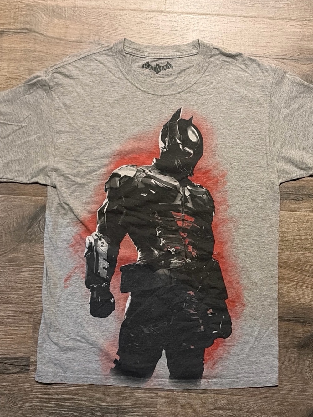 Batman Arkham Knight Graphic T-Shirt Gray Heather Medium